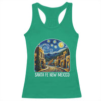 Santa Fe New Mexico Starry Night Style Racerback Tank Top