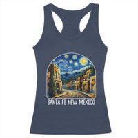 Santa Fe New Mexico Starry Night Style Racerback Tank Top