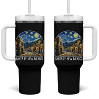 Santa Fe New Mexico Starry Night Style Tumbler With Handle