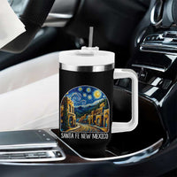 Santa Fe New Mexico Starry Night Style Tumbler With Handle