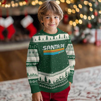 Retro Santa Fe New Mexico Distressed Souvenir Ugly Christmas Sweater