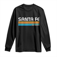 Retro Santa Fe New Mexico Distressed Souvenir Long Sleeve Shirt