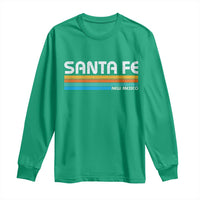 Retro Santa Fe New Mexico Distressed Souvenir Long Sleeve Shirt