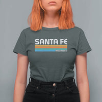 Retro Santa Fe New Mexico Distressed Souvenir T Shirt For Women