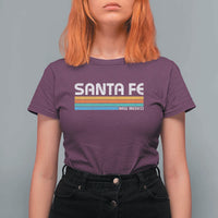 Retro Santa Fe New Mexico Distressed Souvenir T Shirt For Women
