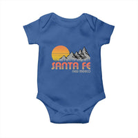 Retro Santa Fe New Mexico Mountain Southwest Baby Onesie