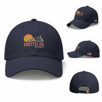 Retro Santa Fe New Mexico Mountain Southwest Baseball Cap