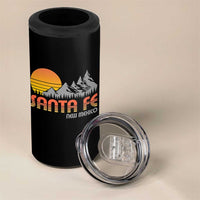 Retro Santa Fe New Mexico Mountain Southwest 4 in 1 Can Cooler Tumbler