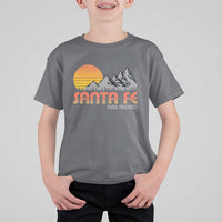 Retro Santa Fe New Mexico Mountain Southwest T Shirt For Kid