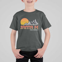 Retro Santa Fe New Mexico Mountain Southwest T Shirt For Kid