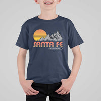 Retro Santa Fe New Mexico Mountain Southwest T Shirt For Kid