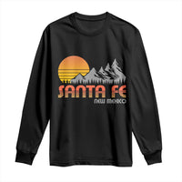 Retro Santa Fe New Mexico Mountain Southwest Long Sleeve Shirt