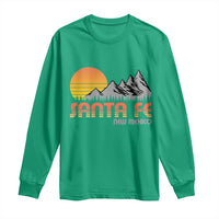 Retro Santa Fe New Mexico Mountain Southwest Long Sleeve Shirt