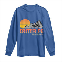 Retro Santa Fe New Mexico Mountain Southwest Long Sleeve Shirt