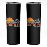 Retro Santa Fe New Mexico Mountain Southwest Skinny Tumbler