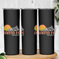Retro Santa Fe New Mexico Mountain Southwest Skinny Tumbler