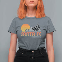Retro Santa Fe New Mexico Mountain Southwest T Shirt For Women