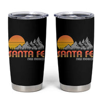 Retro Santa Fe New Mexico Mountain Southwest Tumbler Cup