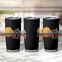 Retro Santa Fe New Mexico Mountain Southwest Tumbler Cup