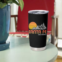 Retro Santa Fe New Mexico Mountain Southwest Tumbler Cup