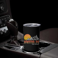 Retro Santa Fe New Mexico Mountain Southwest Tumbler Cup