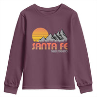 Retro Santa Fe New Mexico Mountain Southwest Youth Sweatshirt