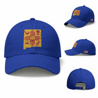 New Mexico State Map Zia Symbol Famous Icons Baseball Cap