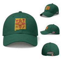 New Mexico State Map Zia Symbol Famous Icons Baseball Cap