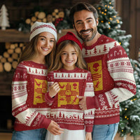 New Mexico State Map Zia Symbol Famous Icons Ugly Christmas Sweater