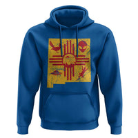 New Mexico State Map Zia Symbol Famous Icons Hoodie