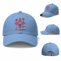 New Mexico Flag Zia Sun Souvenir Baseball Cap New Mexico Zia Chiles Balloon Roadrunner Yucca