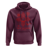 New Mexico Flag Zia Sun Souvenir Hoodie New Mexico Zia Chiles Balloon Roadrunner Yucca
