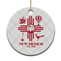 New Mexico Flag Zia Sun Souvenir Ceramic Ornament New Mexico Zia Chiles Balloon Roadrunner Yucca