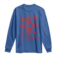 New Mexico Flag Zia Sun Souvenir Long Sleeve Shirt New Mexico Zia Chiles Balloon Roadrunner Yucca