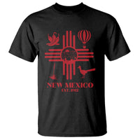 New Mexico Flag Zia Sun Souvenir T Shirt New Mexico Zia Chiles Balloon Roadrunner Yucca