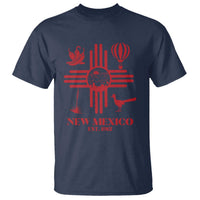 New Mexico Flag Zia Sun Souvenir T Shirt New Mexico Zia Chiles Balloon Roadrunner Yucca