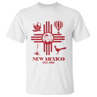 New Mexico Flag Zia Sun Souvenir T Shirt New Mexico Zia Chiles Balloon Roadrunner Yucca