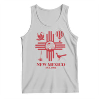 New Mexico Flag Zia Sun Souvenir Tank Top New Mexico Zia Chiles Balloon Roadrunner Yucca
