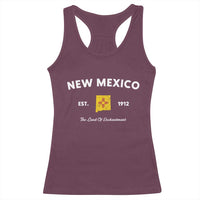 New Mexico Flag Map Zia Sun Souvenir Racerback Tank Top