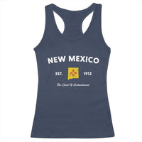 New Mexico Flag Map Zia Sun Souvenir Racerback Tank Top