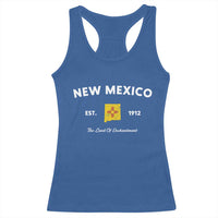 New Mexico Flag Map Zia Sun Souvenir Racerback Tank Top