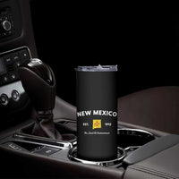 New Mexico Flag Map Zia Sun Souvenir Skinny Tumbler