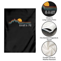 Retro Santa Fe New Mexico Garden Flag