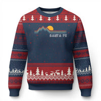 Retro Santa Fe New Mexico Ugly Christmas Sweater