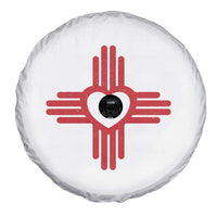 Zia Heart Symbol New Mexico Flag Shirt New Mexican Pride Spare Tire Cover