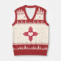 Zia Heart Symbol New Mexico Flag Shirt New Mexican Pride V-Neck Knit Sweater Vest