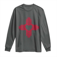 Zia Heart Symbol New Mexico Flag Shirt New Mexican Pride Long Sleeve Shirt