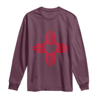 Zia Heart Symbol New Mexico Flag Shirt New Mexican Pride Long Sleeve Shirt