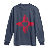 Zia Heart Symbol New Mexico Flag Shirt New Mexican Pride Long Sleeve Shirt