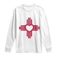 Zia Heart Symbol New Mexico Flag Shirt New Mexican Pride Long Sleeve Shirt